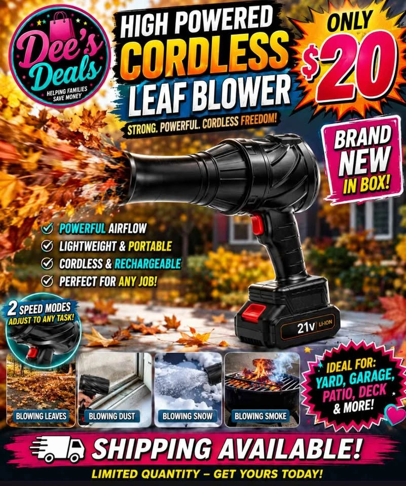 Cordless Leaf Blower BRAND new in box ONLY $20 - photo 2
