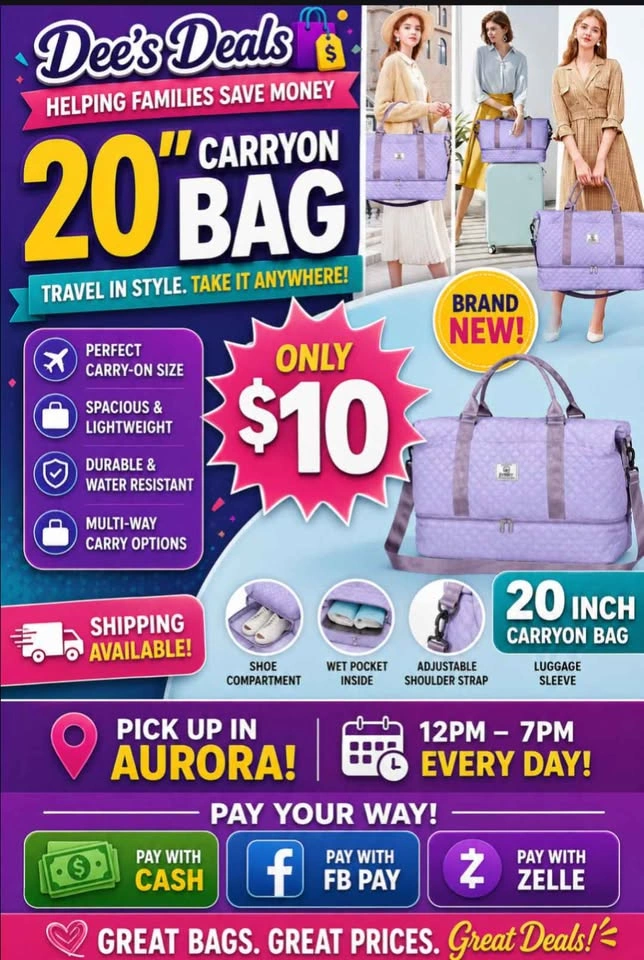 Carry Bag Big 20 inches BRAND NEW ONLY $10! - photo 3