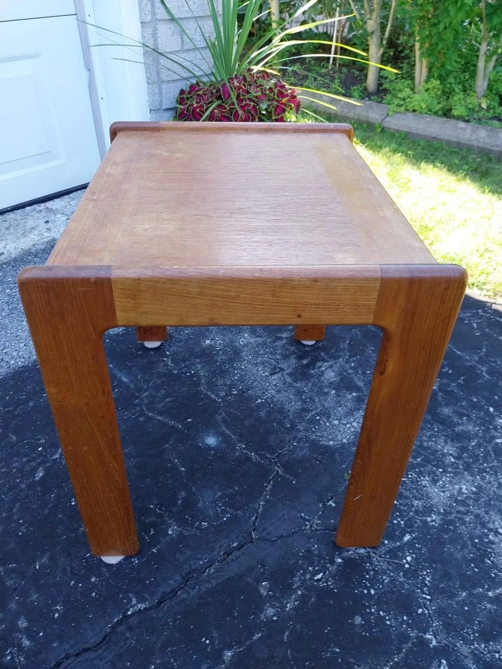 Vintage Danish Teak MCM Side Table - photo 2