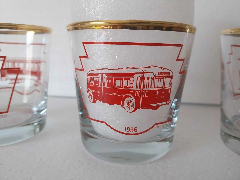Vintage 1978 TTC Historical Vehicle Drinking Glass Set - photo 5