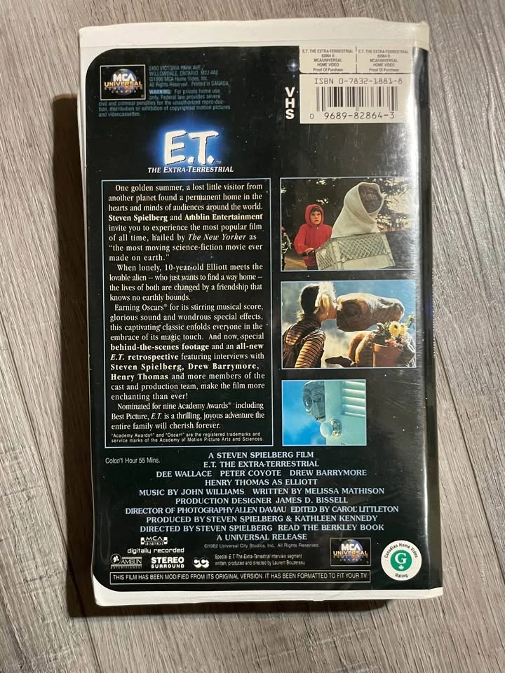 E. T. VHS - photo 2