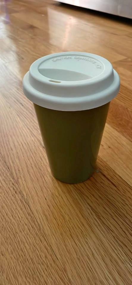 Reusable Olive Green Travel Coffee Mug
