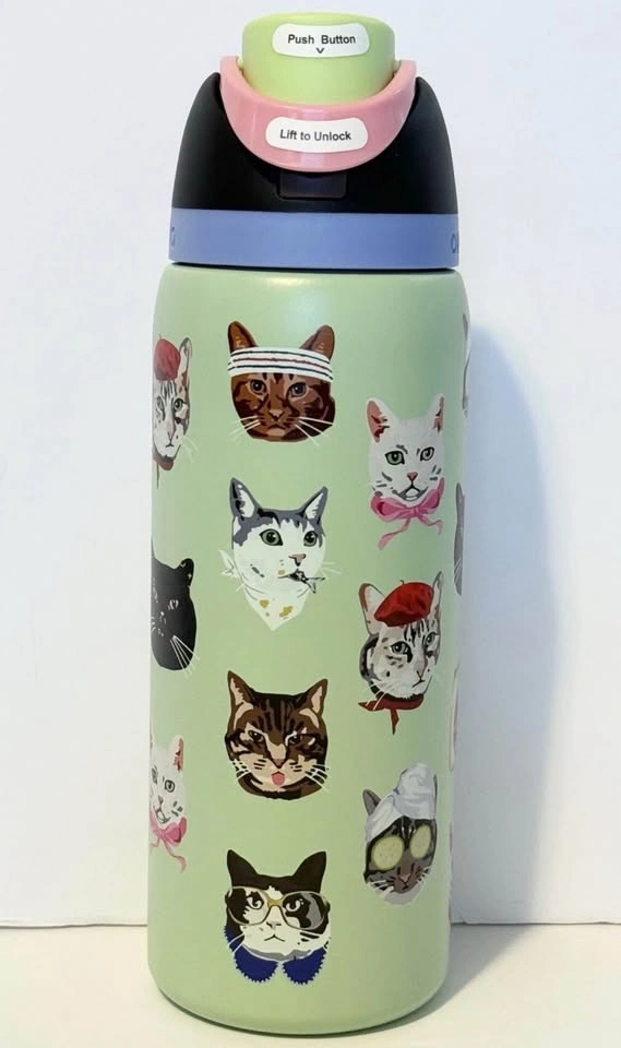 New Owala FreeSip Cat Collage 32oz Bottle - photo 3