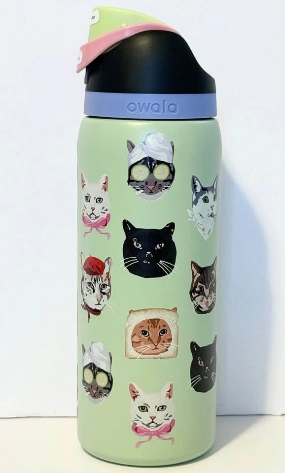 New Owala FreeSip Cat Collage 32oz Bottle - photo 5