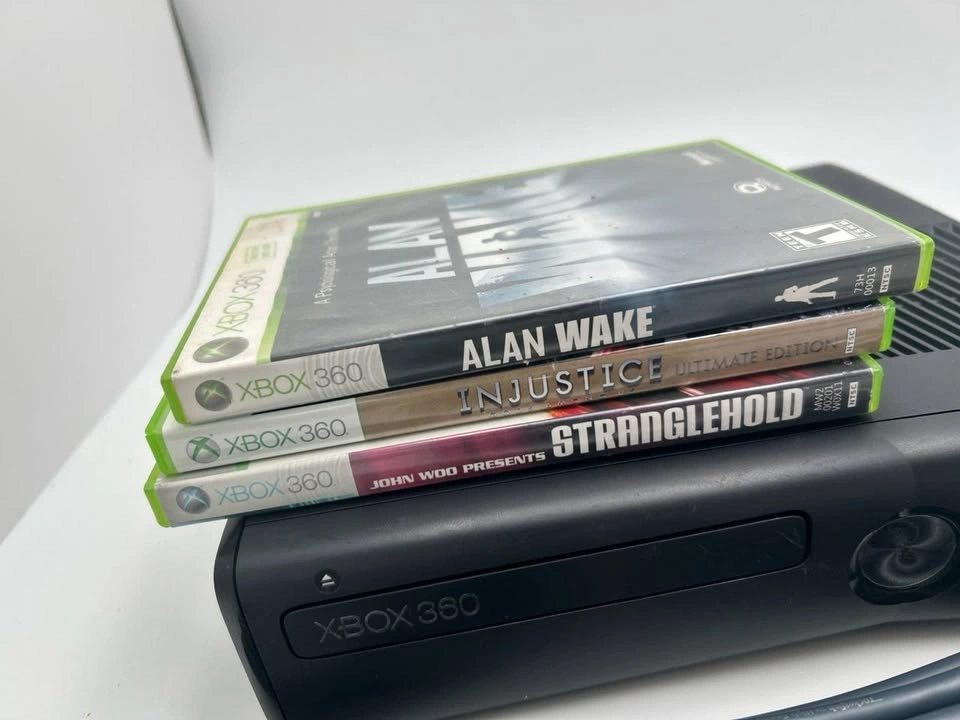 Xbox 360 Slim 4GB Bundle + Controller + 3 Games – Tested & Servi - photo 3