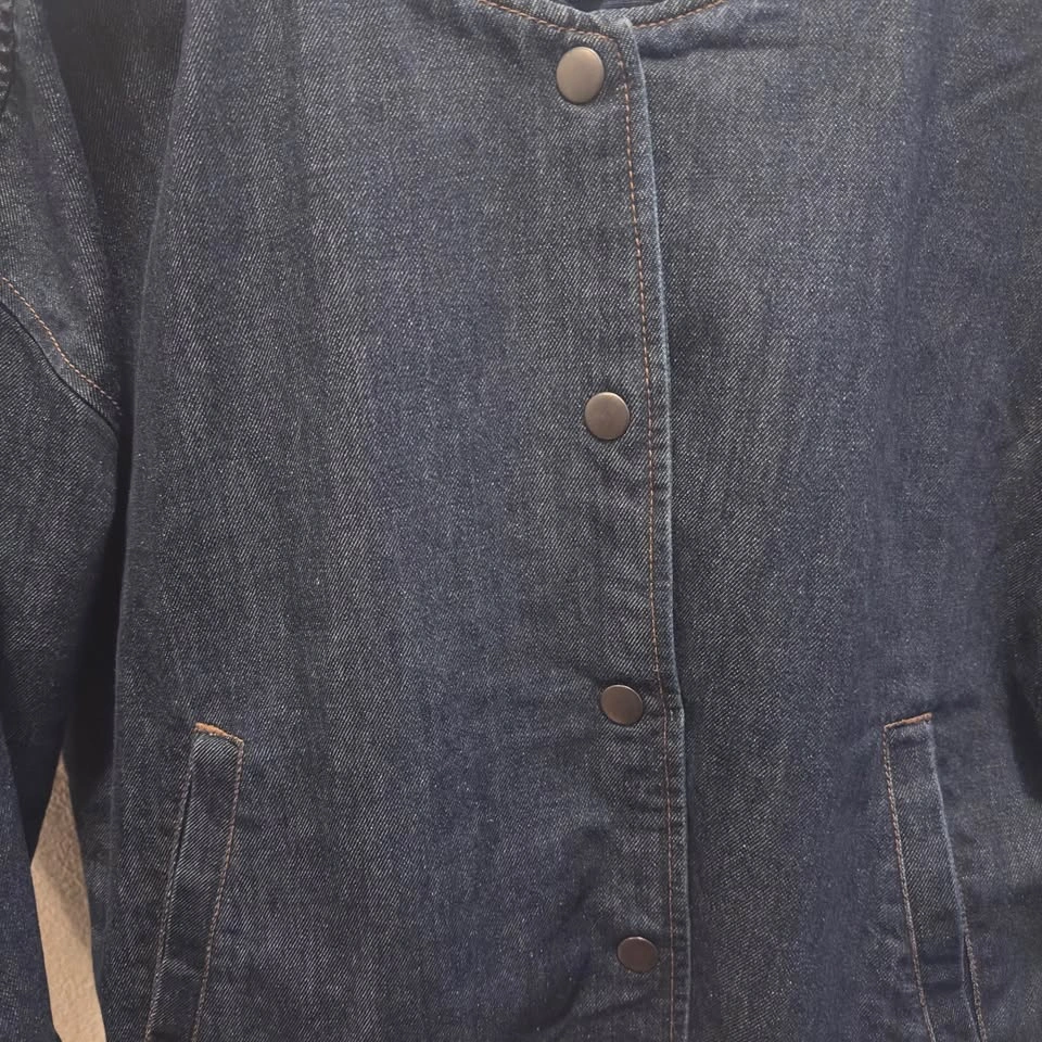 OLD NAVY BOMBER JEANS JACKET_SIZE M - photo 5