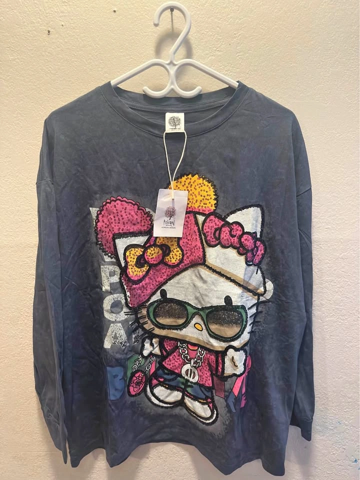 HELLO KITTY SEQUINS SWEATER_M