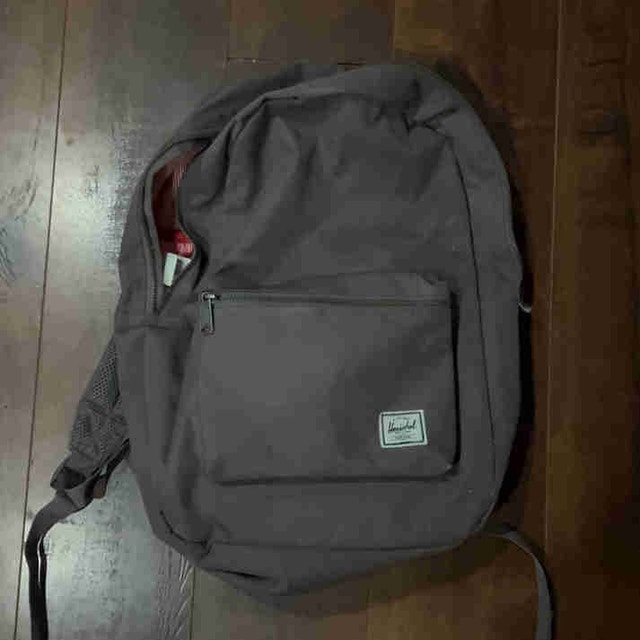 Herschel Grey/Red Backpack