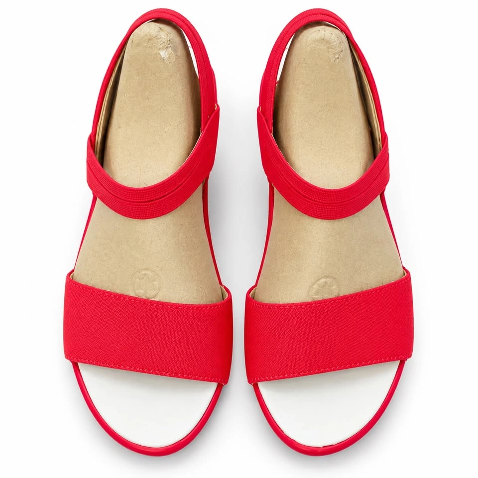 LifeStride Yolo Red Wedge Sandals Size 7.5 Wide - New - photo 5