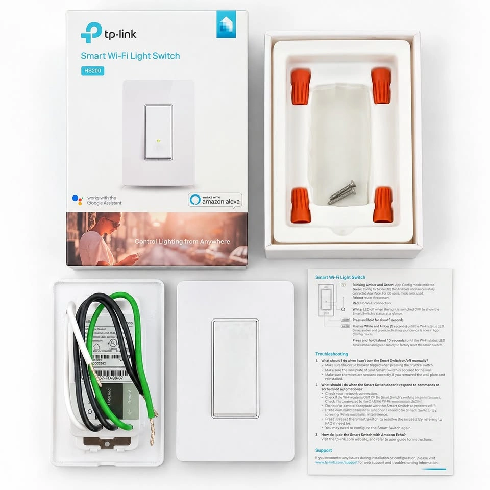 TP-Link Kasa HS200 Smart Wi-Fi Light Switch - Open Box Like New - photo 4