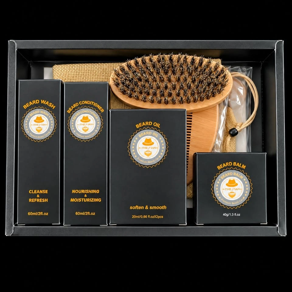 9-Piece Beard Care & Grooming Kit - Brand New Unused Gift Set - photo 4