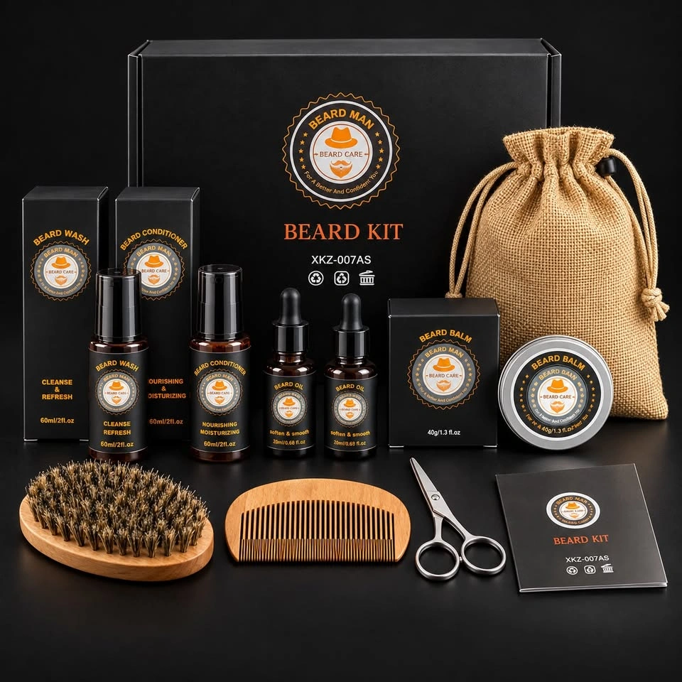 9-Piece Beard Care & Grooming Kit - Brand New Unused Gift Set - photo 5