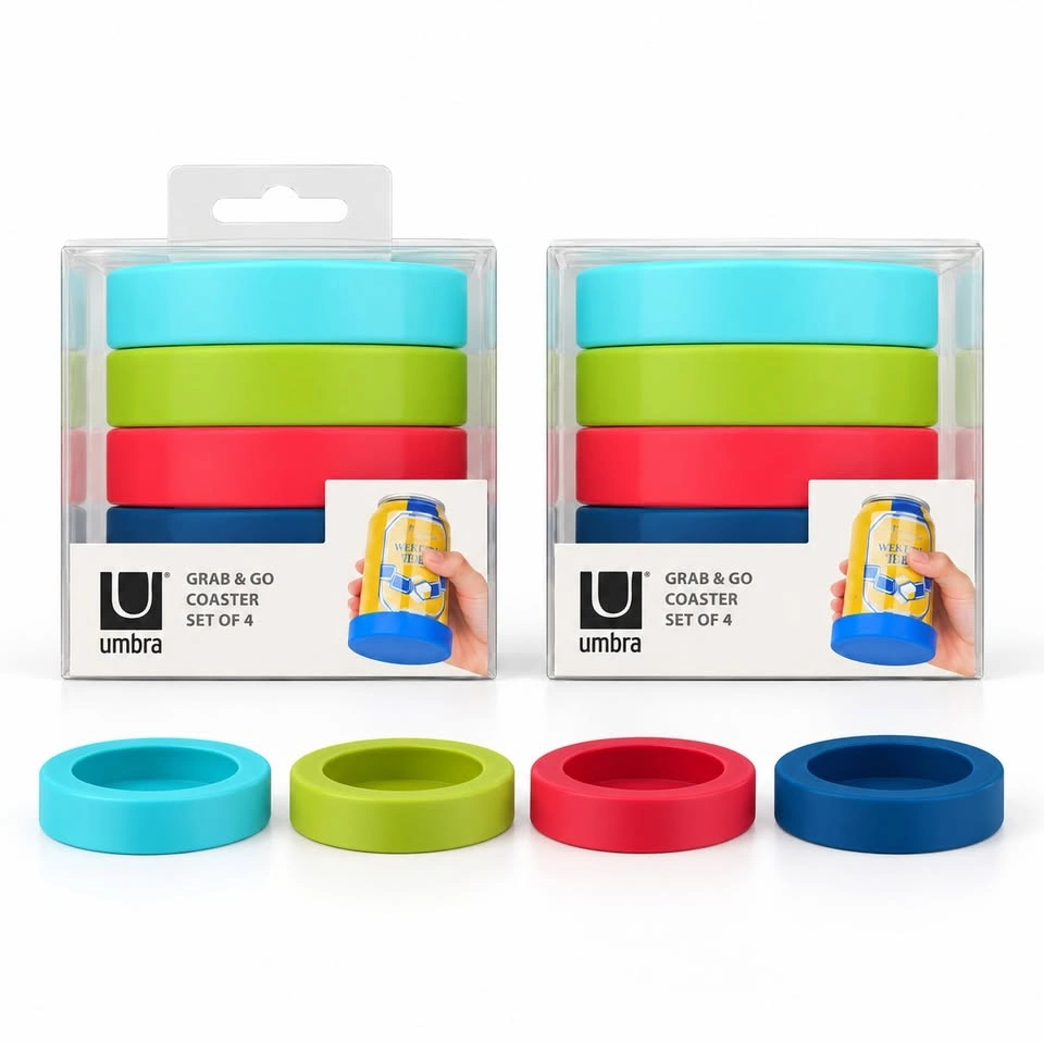 Umbra Grab & Go Coasters - 2 Sealed Sets / 8 Coasters Total - photo 2