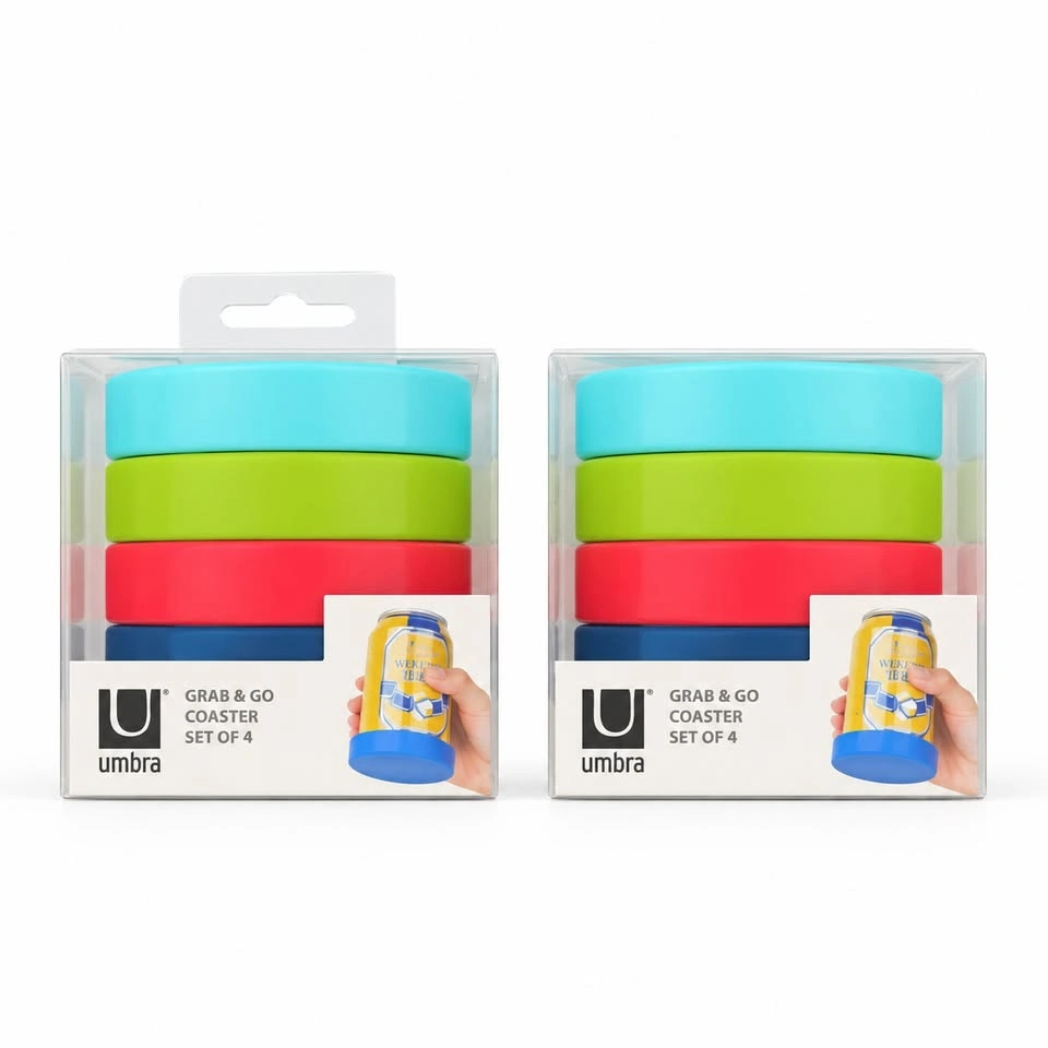 Umbra Grab & Go Coasters - 2 Sealed Sets / 8 Coasters Total - photo 3