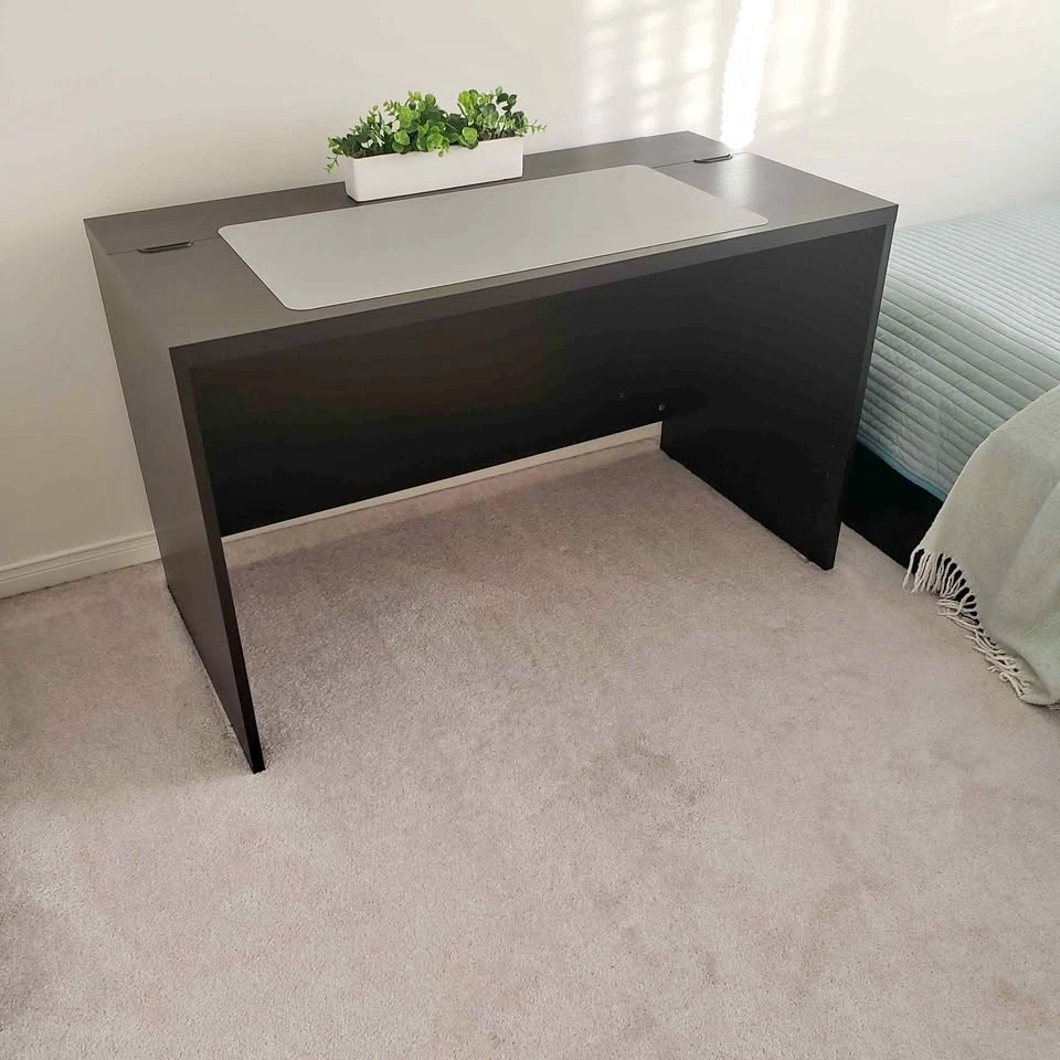 IKEA Malm Desk - Black-Brown