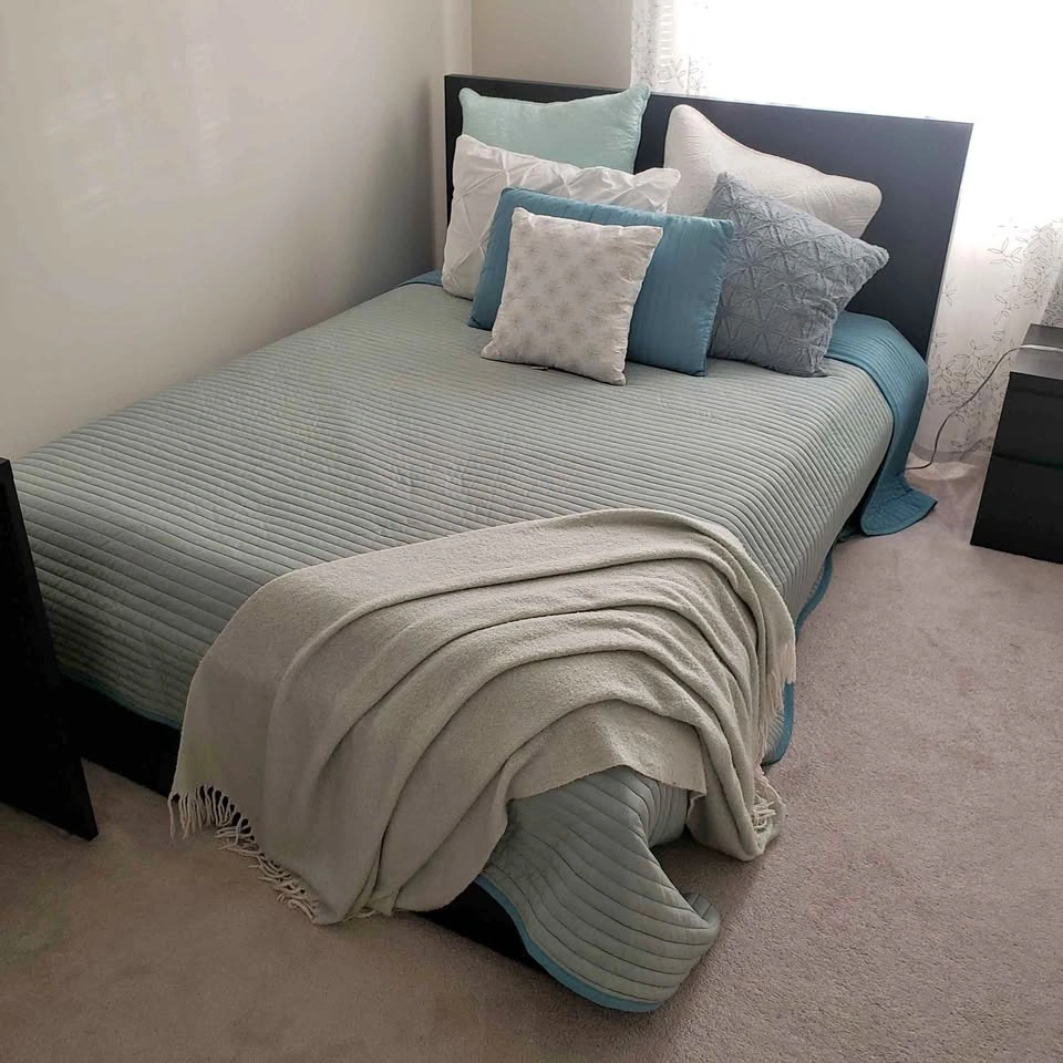 IKEA MALM Full Bed Frame with Mattress