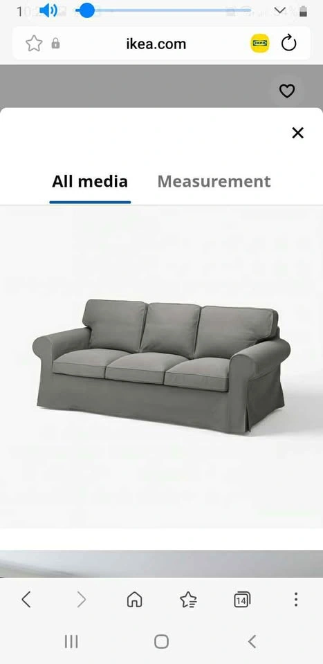 UPPLAND 3 Seater Sofa Gray - photo 4