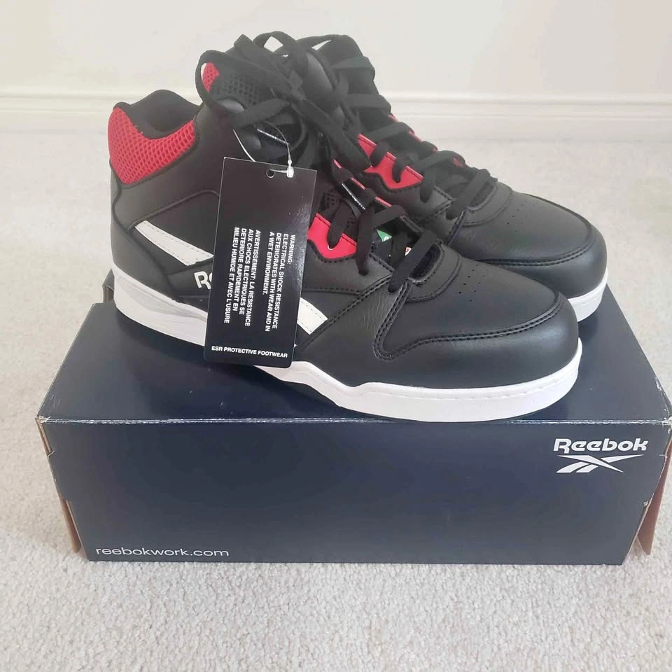 Reebok IB1432 Mid Work Safety Shoes Men Size 10