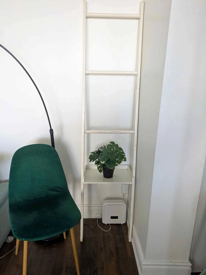 White Wooden Ladder Shelf