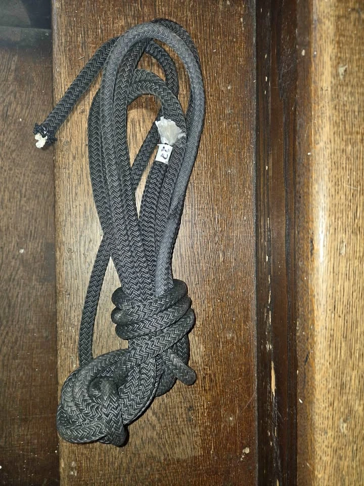 22 Foot Black Braided Utility Rope