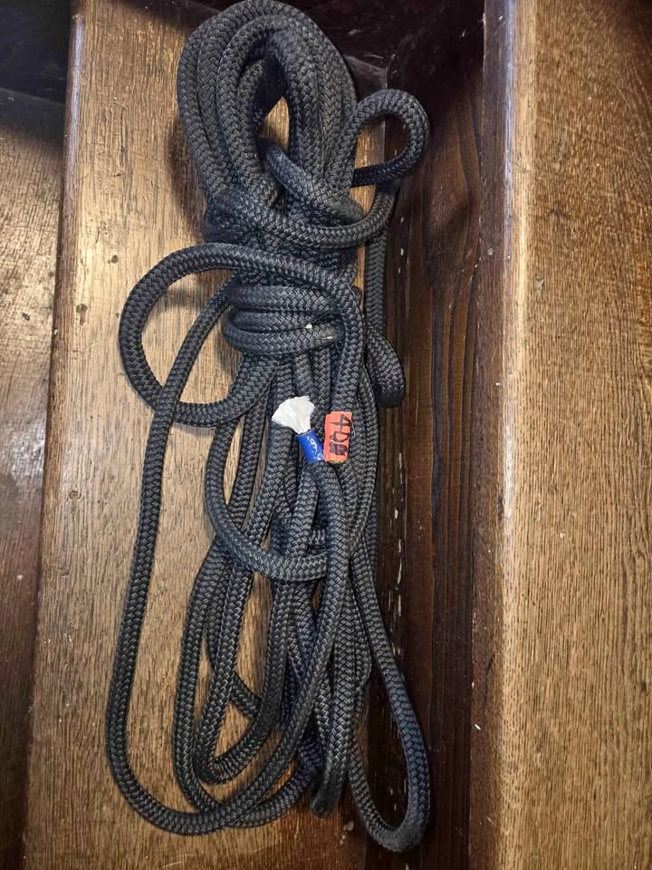 40 Foot Black Braided Nylon Utility Rope