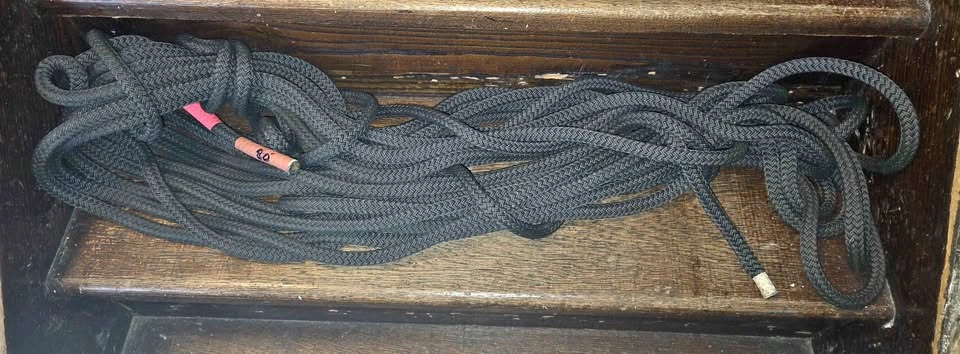 48 Foot Black Braided Utility Rope