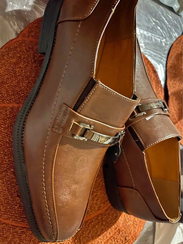 NEW TAHARI MEN brown dress shoes size 9