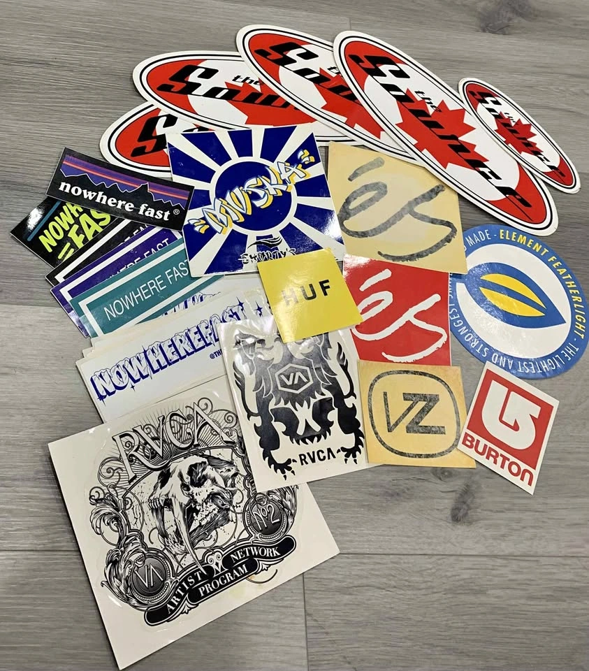 Vintage Skateboard and Snowboard Stickers