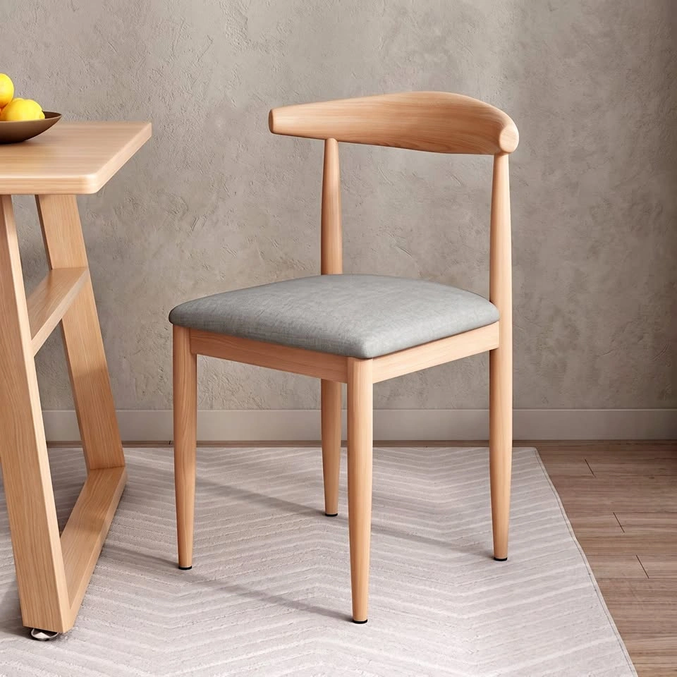 Modern Dining Chair – Minimalist Cowhorn-inspired Chair