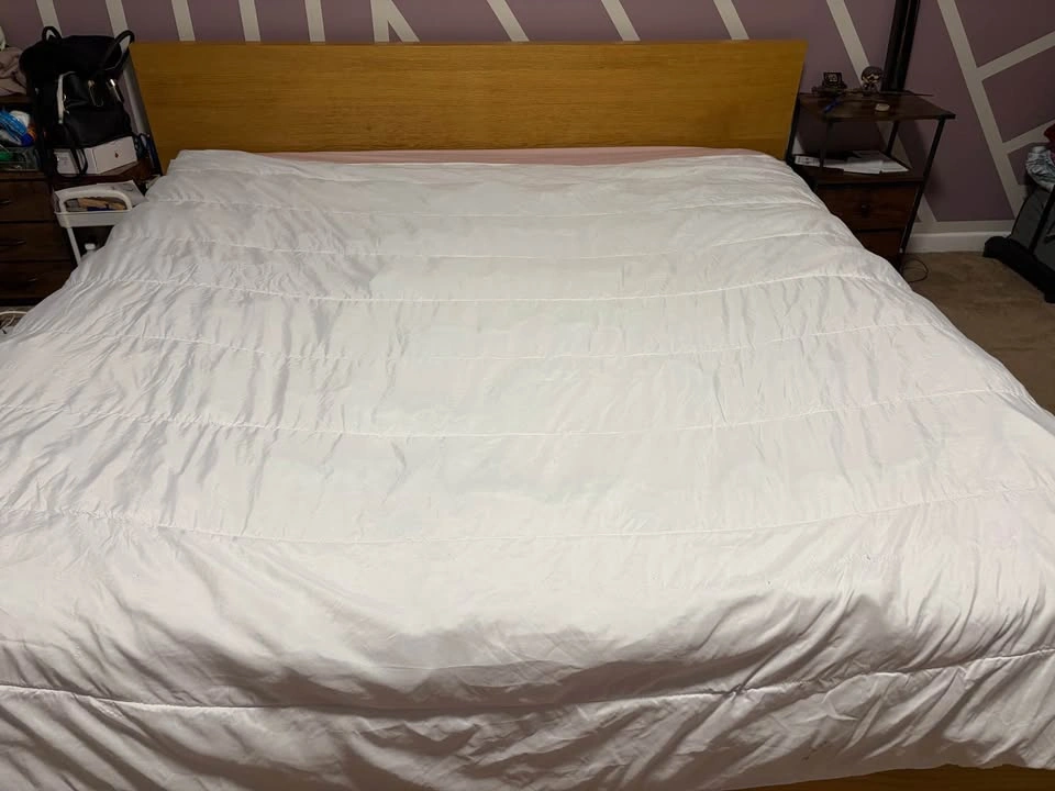 King Size Wooden Bed Frame – Headboard, Footboard & Slats - photo 3
