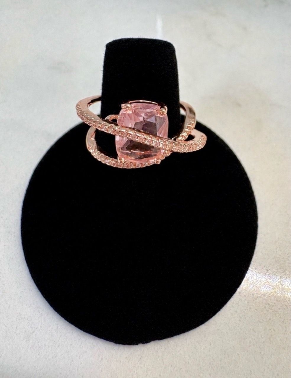 Rose metal cocktail ring - photo 2