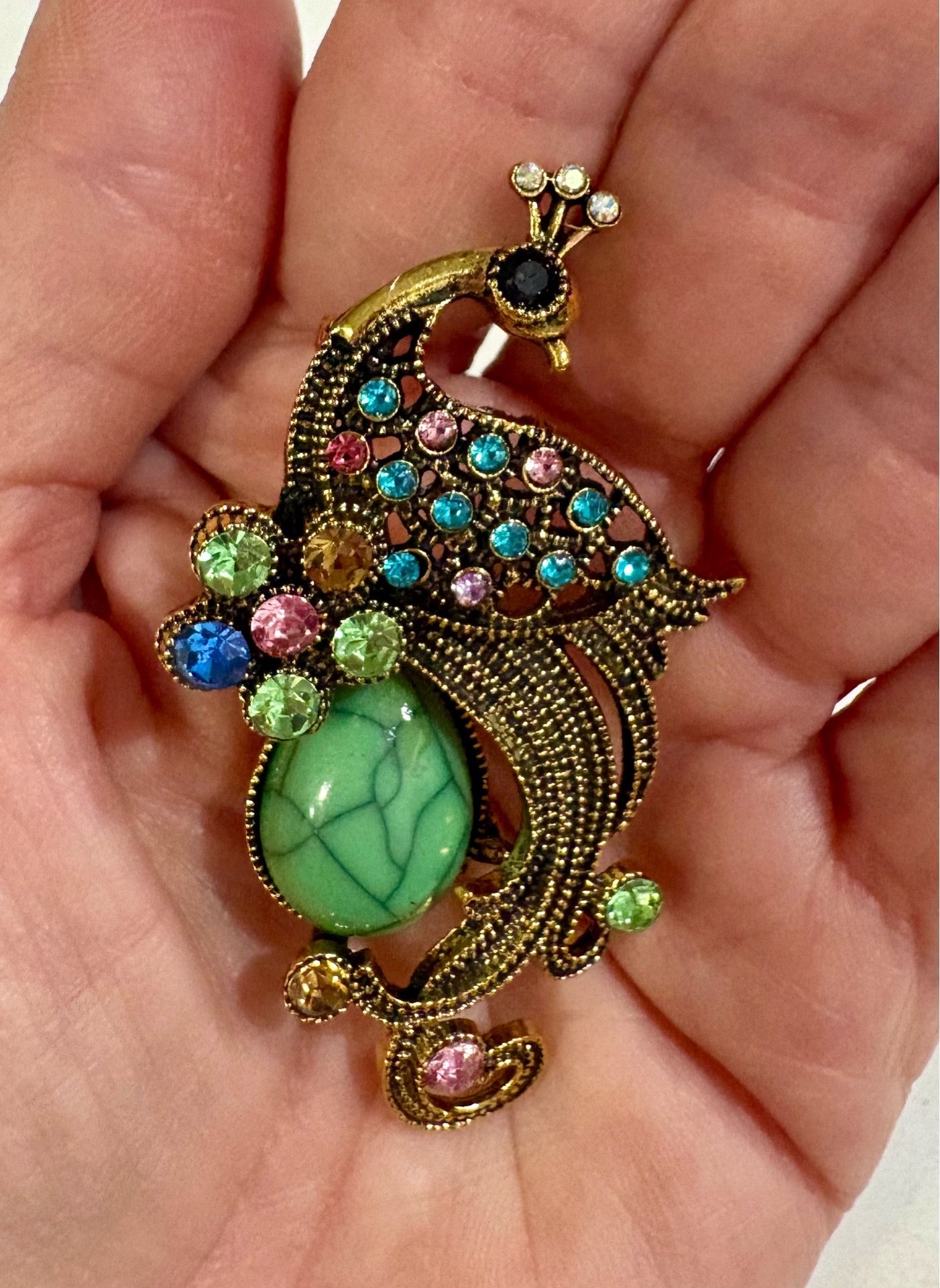 Peacock brooch - photo 2