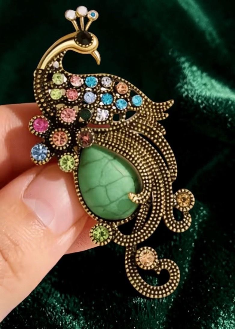 Peacock brooch - photo 3