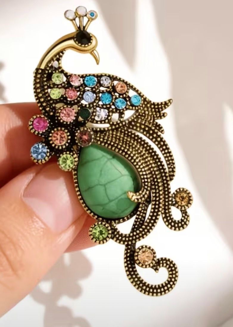Peacock brooch - photo 5
