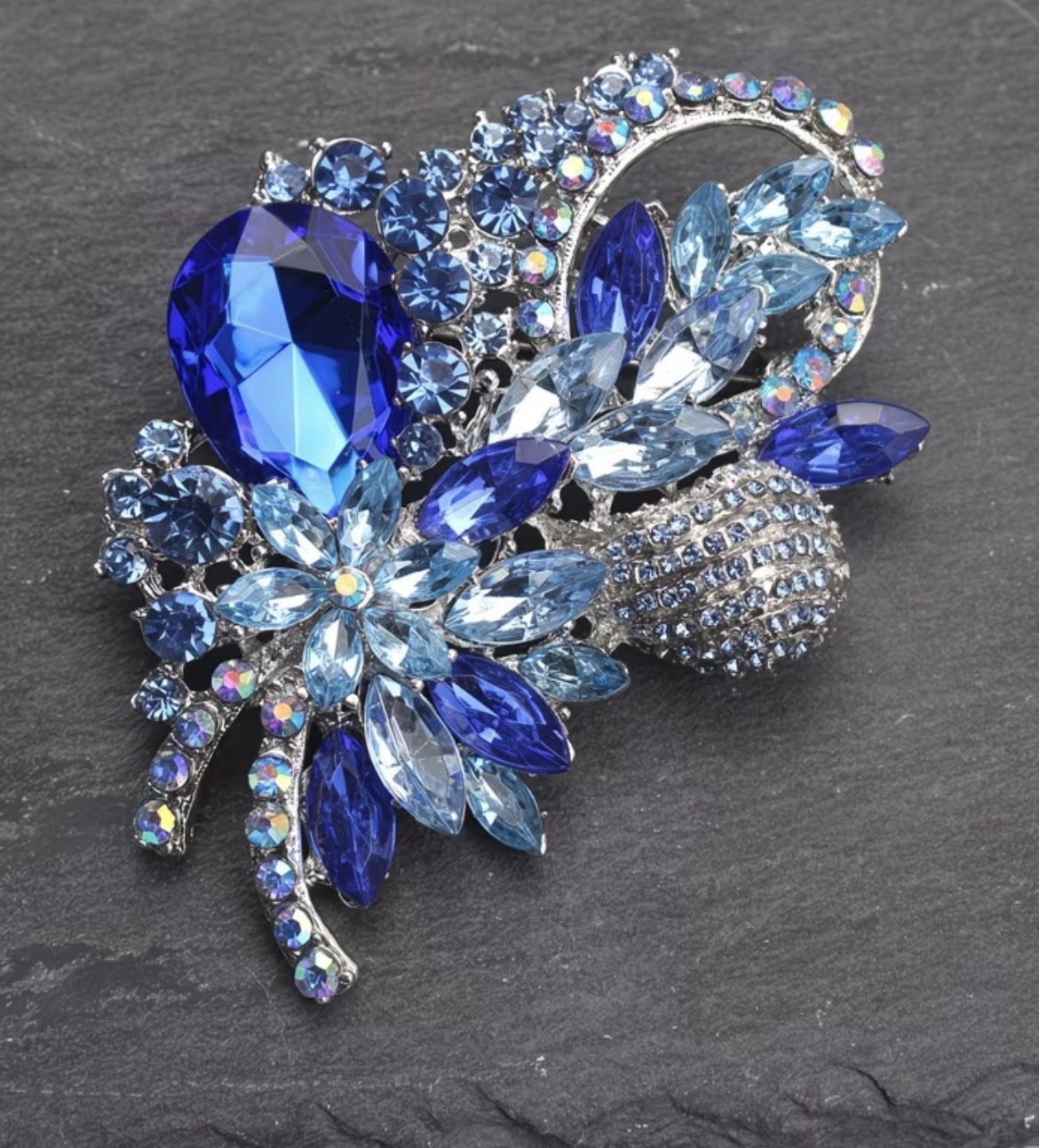 Crystal Brooch Pin