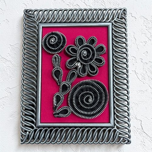 Handmade floral frame art - photo 4