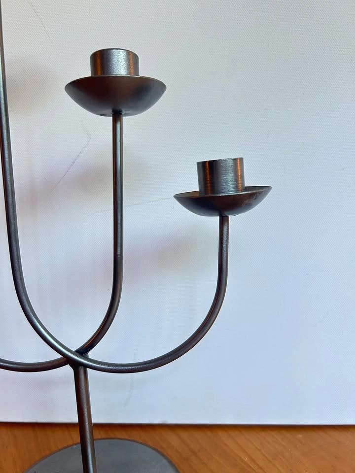MCM metal 4-armed candelabra - photo 2