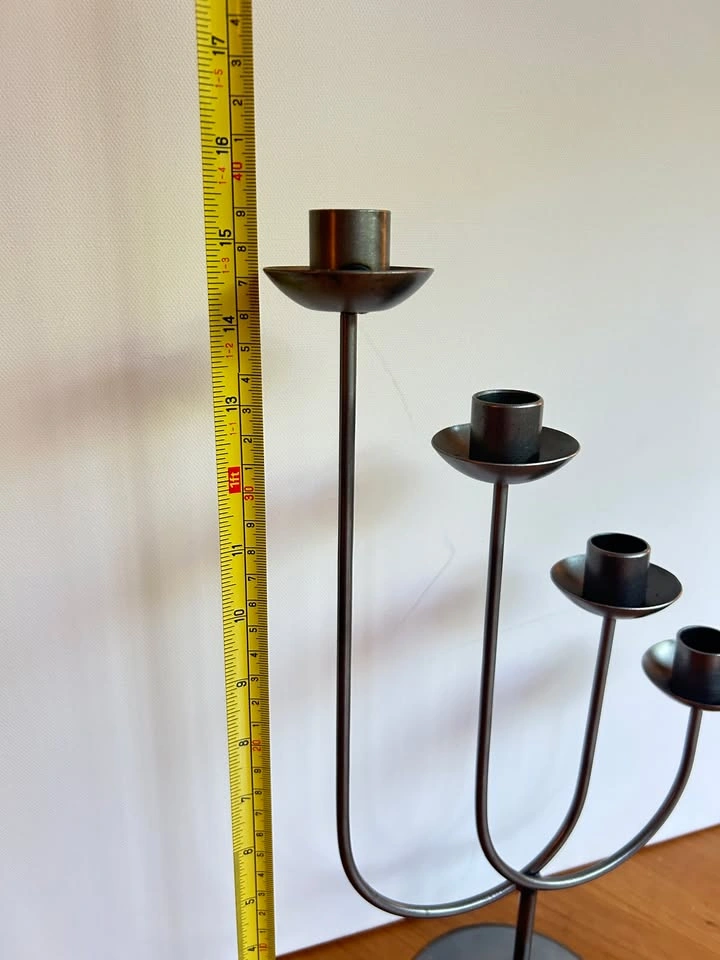 MCM metal 4-armed candelabra - photo 4
