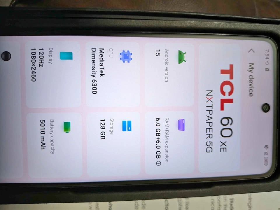 New TCL 60 XE NXTPAPER 5G