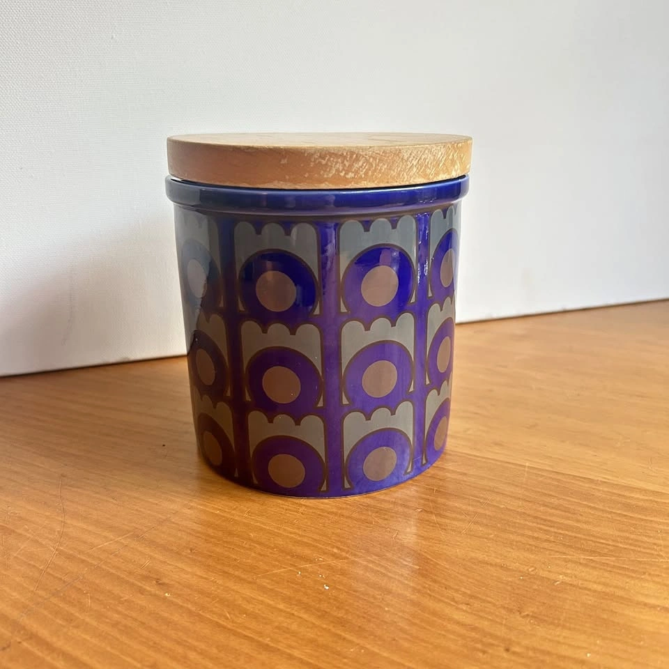 Vintage Arthur Wood pottery honey jam pot with lid
