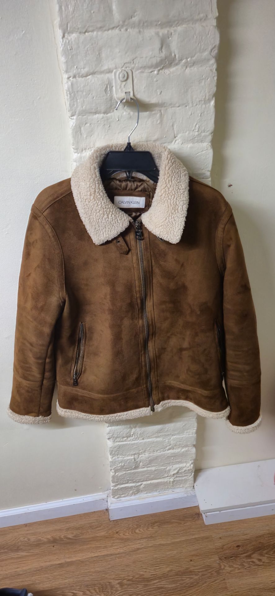 Calvin Klein Shearling Aviator Jacket