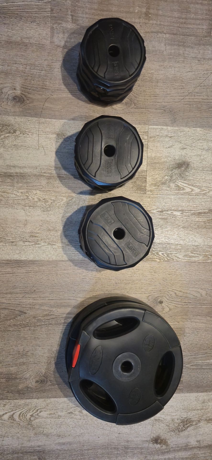 Weight Plates Set Mixed Sizes