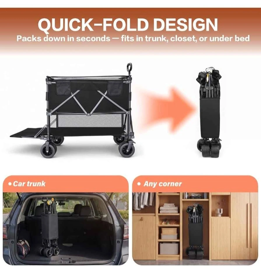 Extra Large Double Decker Folding Utility Wagon - photo 5
