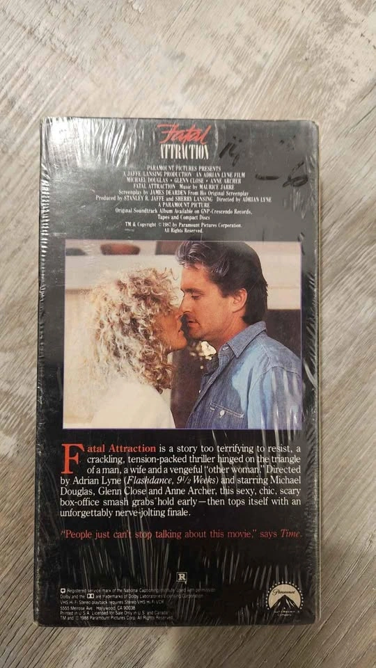 Fatal Attraction vhs - photo 2