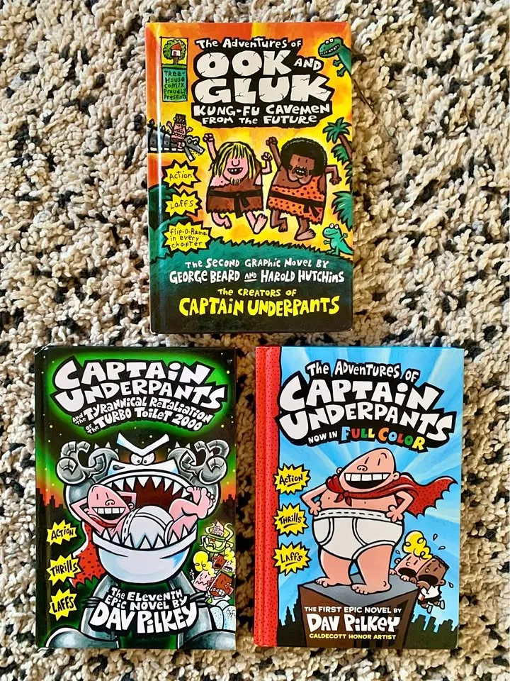 Captain Underpants Hard Cover Books thumbnail