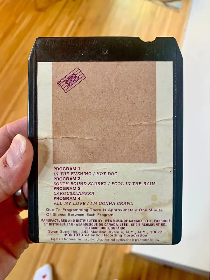 Led Zeppelin - In Through the Out Door 8-track thumbnail