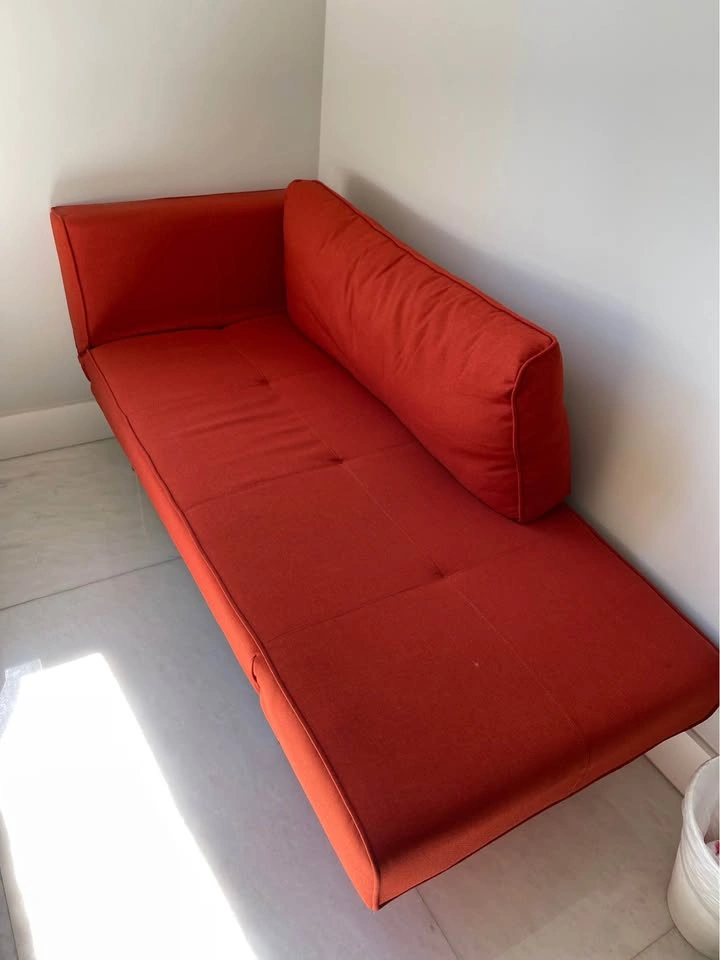 Novogratz Leyla Loveseat, Burnt Orange Futon - photo 4