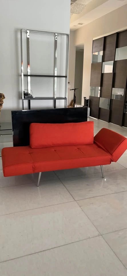 Novogratz Leyla Loveseat, Burnt Orange Futon - photo 5