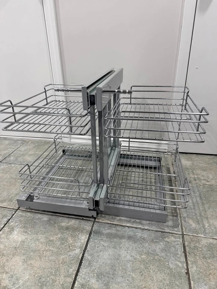 Rev-A-Shelf Silver 15" Pull Out Blind Corner Cabinet Organizer