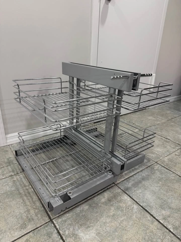 Rev-A-Shelf Silver 15" Pull Out Blind Corner Cabinet Organizer - photo 4